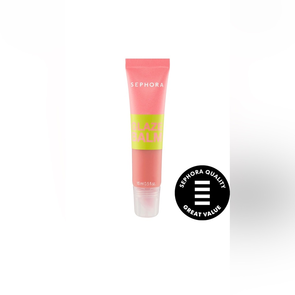 🌸SEPHORA COLLECTION Glaze Hydrating Lip Balm in 01 Bubblegum Pop 15 mL Full Size